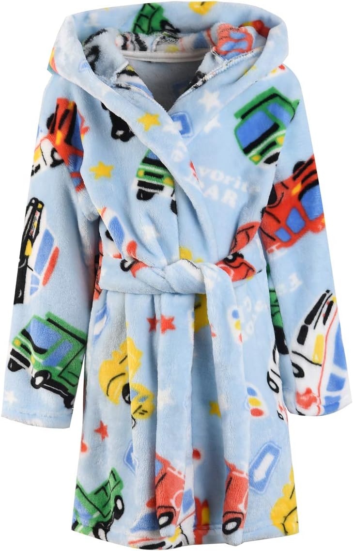 Ameyda Kids' & Girls' Boys' Baby Soft Flannel Bathrobes, 1 Year - Girl XL
