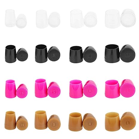 LYTIVAGEN 14 Paar Absatzschoner Heels Protector Rutschfeste Absatzschutz XS/S/M/L für Rennen, Formelle Anlässe, Wedding(Schwa
