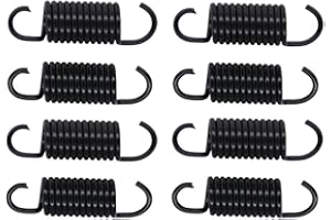 Yoogu 2-1/2 inch (Pack of 8) Overall Length Spring Furniture Replacement Extension Tension Springs Part for Recliner Sofa Trundle Bed Black (12 Turn)