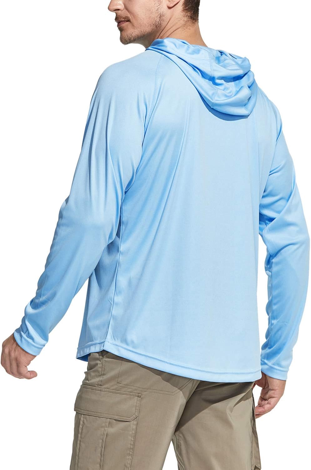 CQR Men's UPF 50+ Outdoor Long Sleeve Shirts, UV Sun Protection Loose-Fit Water T-Shirts, Running Workout Shirt: Clothing