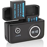 JYJZPB Upgraded Battery Charger Compatible for Fujifilm NP-W126S Batteries, with Two Pack NP-W126S Batteries for Fujifilm X-T3 X-T2 X-T1 X-A5 X-A10 X-A7 X-A5 X-A3 X-A2 X-A1 X-E2 X-E1 Fuji Camera