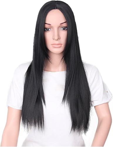 Amazon Com Inkach Long Straight Wigs For Black Womens Middle