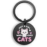 MystiCharm Cat Lover Gifts for Women Lovers Cats Gifts for Cat Lovers Girl Birthday Christmas Stocking Fillers Animal Lover Themed Keychain Gift for Bestie Friend Daughter Wife Sister Girlfriend