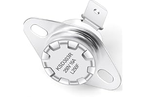 Hiorucet SRV230-1290 Snap Disc High Limit Switch for High Limit Heat Sensor for Heatilator PS35, PS50, CAB50 Pellet Stove, Quadra-Fire MT Vernon, Santa Fe, Classic Bay 1200, Castile, Contour, Edge 60