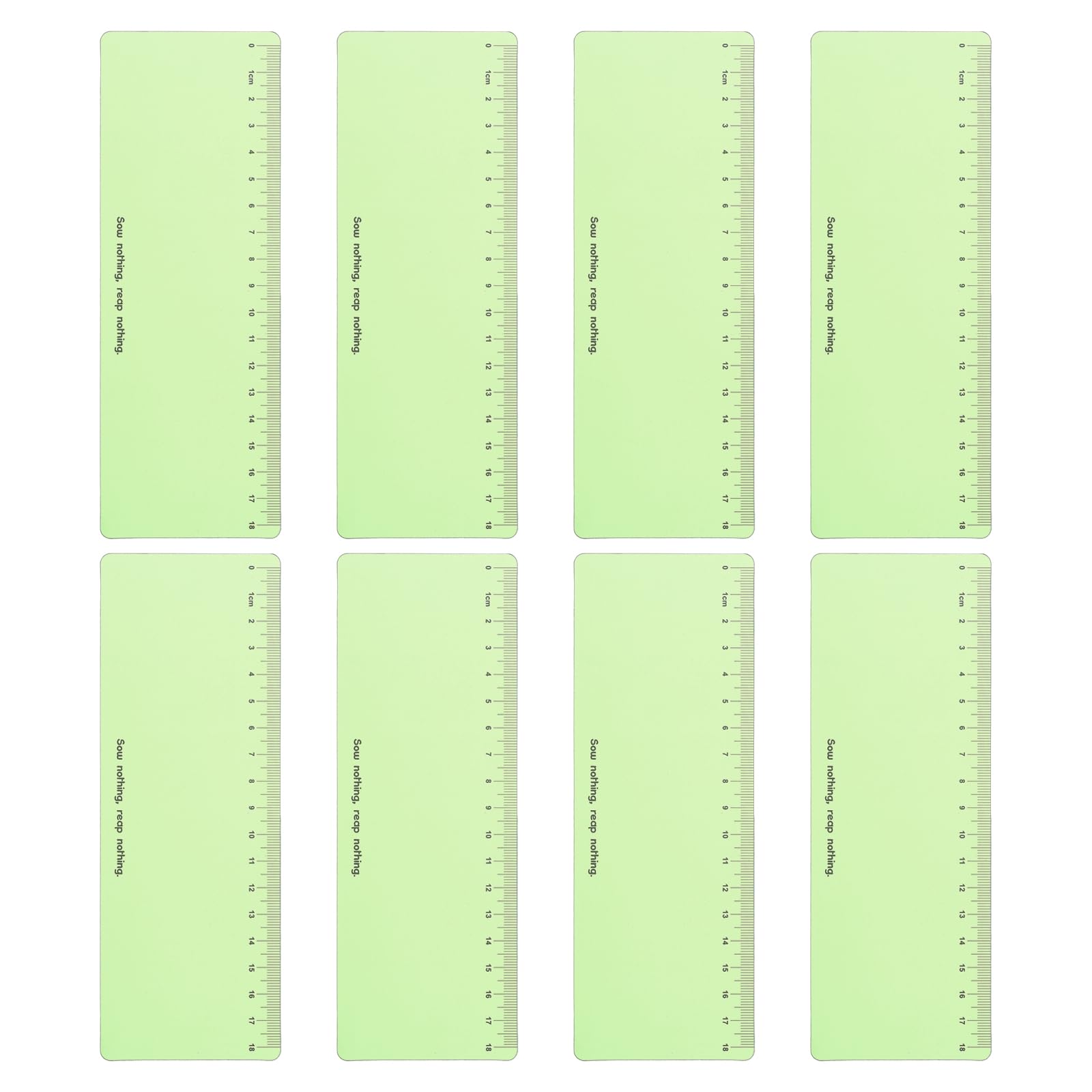 PATIKIL Guided Reading Strips, 8pcs Highlight Colored Overlay Bookmark Reading Tracking Ruler Teacher Teaching Supplies for Classroom, Grass Green