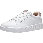 Vepose Women's White Casual Walking Sneakers, Fashion Tennis Low Top Slip On 8013 Shoes