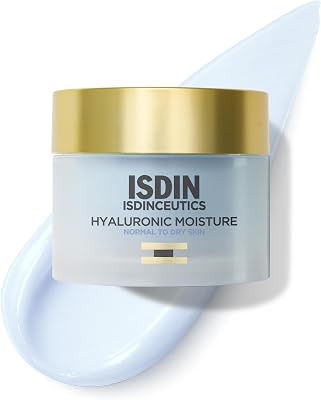 ISDINCEUTICS Hyaluronic Moisture Normal to Dry Skin, leichte, feuchtigkeitsspendende Gesichtscreme mit reiner Hyaluronsäure und Antioxidantien für normale bis trockene Haut 50 g