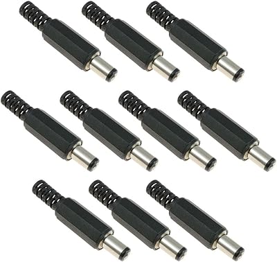 Switch Electronics 3.1mm x 6.3mm Male DC Power Plug Jack Connector Pack 10