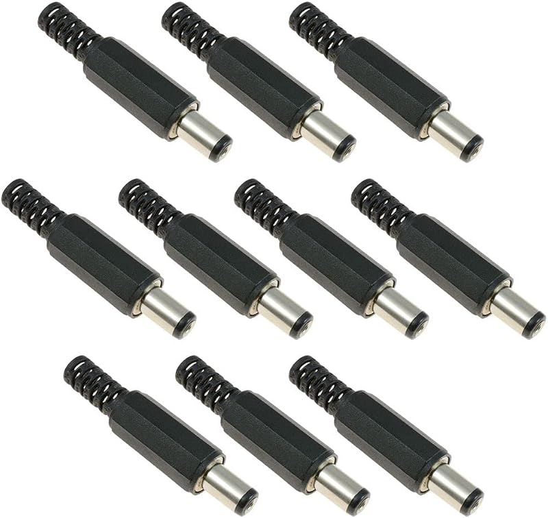 Switch Electronics 3.1mm x 6.3mm Male DC Power Plug Jack Connector Pack 10