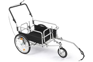 Ktaxon Bike Cargo Trailer, Heavy Duty 220 lbs Bicycle Wagon Cart, 20" Wheel Folding Groceries Hauler with Safe Hitch System