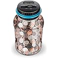 Lefree Big Piggy Bank, Digital Counting Coin Bank,Money Saving Jar,Gift,Powered by 2AAA Battery (Not Included)…