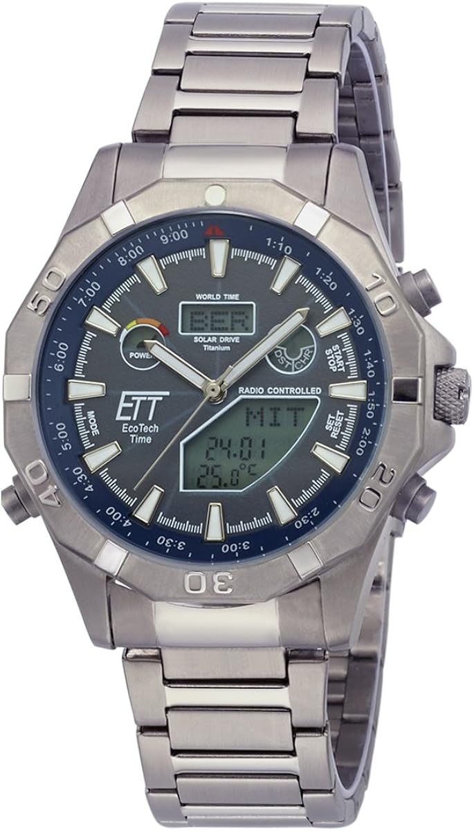 ETT Eco Tech Time Funk-Solar - Orologio da Uomo Titan EGT-11359-25M Bicolore