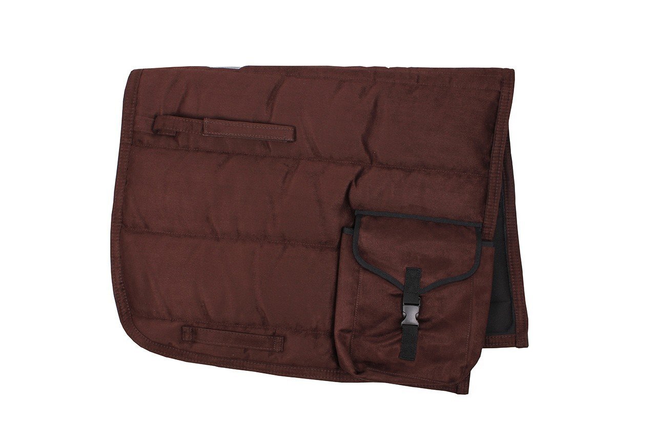 Equipride Puff Saddle Pad with Pocket in 7 Amazing Colour (Brown)