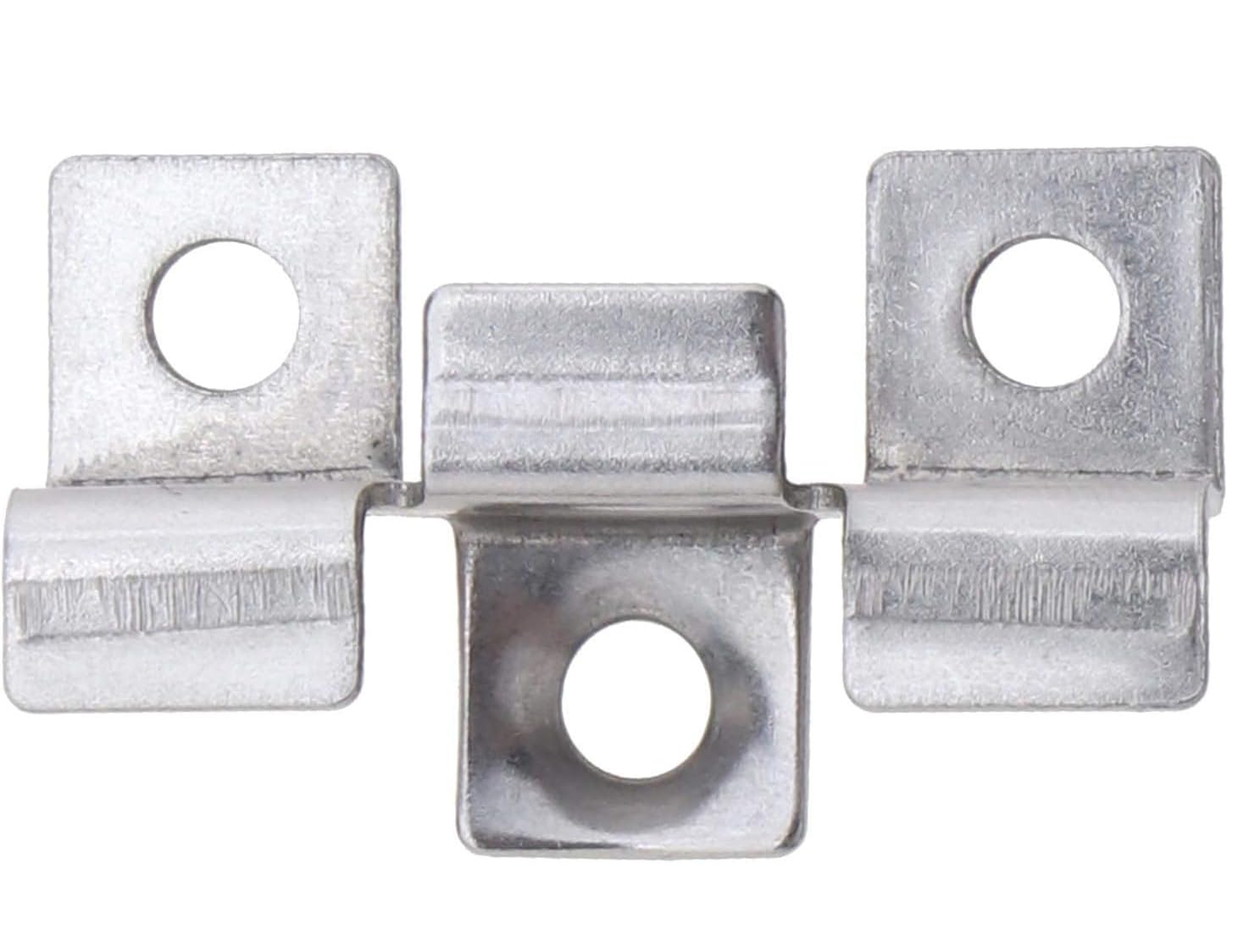 100Pcs Stainless Steel Composite Decking Clips Decking Hidden Spacer Fastener Board Clip w/ 100x Self-Tapping Screws Set