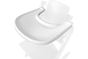 VIMKUS High Chair Tray Compatible with Stokke Tripp Trapp High Chair, Food Contact Grade Replacement Tray with Powerful Suction Surface Compatible with Tripp Trapp Tray