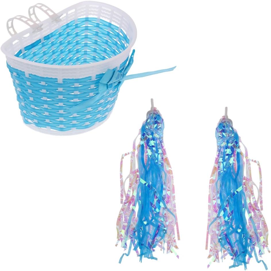 bike streamers and basket