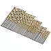 Easydeal 50Pcs Titanium Coated HSS High Speed Steel Drill Bit Set Tool Replacements 1/1.5/2/2.5/3mm