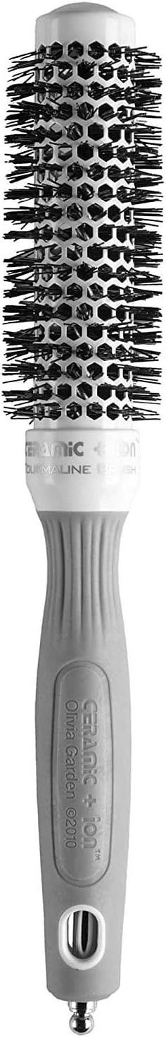 Olivia Garden Ceramic Ion Thermal Brush 1 Inch Synthetic Bristles Vented Barrel