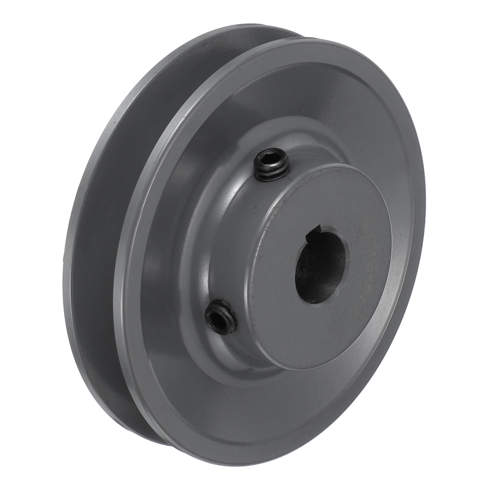 Photo 1 of uxcell AK39-5/8 V-Belt Sheave 5/8"Bore 3.75"OD Single Groove Web Sheave Bored-to-Size Sheave, Cast Iron, Belt Section for 4L or A Belt
