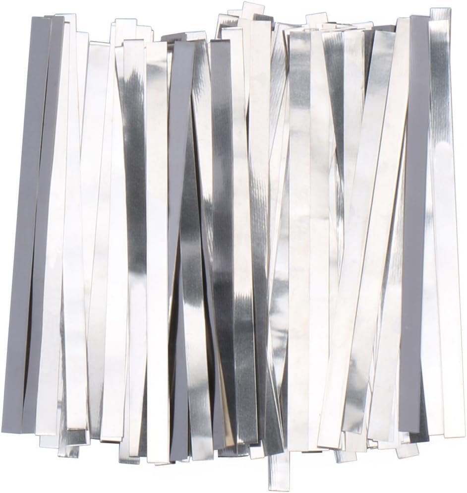 Pure Nickel Strip- 0.1x5x100mm 99.6% Nickel for 18650 Soldering Tab for High Capacity Lithium, Li-Po Battery, NiMh and NiCd Battery Pack Battery and Spot Welding, 100 Count, a U.S. Solid Product - - 