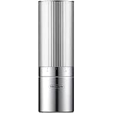 Viesimple V6 Pro Portable Electric Burr Coffee Grinder, 60 Settings, Silver | All-metal body delivers fast, low-mess grinding from fine espresso to coarse French press for home kitchens and trips.
