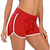 HDE Women's Retro Fashion Dolphin Running Workout Shorts