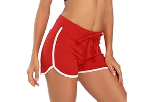 HDE Women's Retro Fashion Dolphin Running Workout Shorts