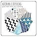 The Cutest Baby Bandana Bib Set By Aubrey and Ethan-8 Cute Unisex Organic Cotton Drool Bibs For Boys And Girls-Ultra-Absorbent Burp Cloth For Feeding, Teething And Drooling Newborns, Babies, Toddlers