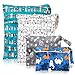 Washable and Reusable Wet Bag, Diaper Bag, Water Resistant Swimming Bag, Travel Toiletries Pouch, Yoga Gym Bag,Dog 4 Pcse