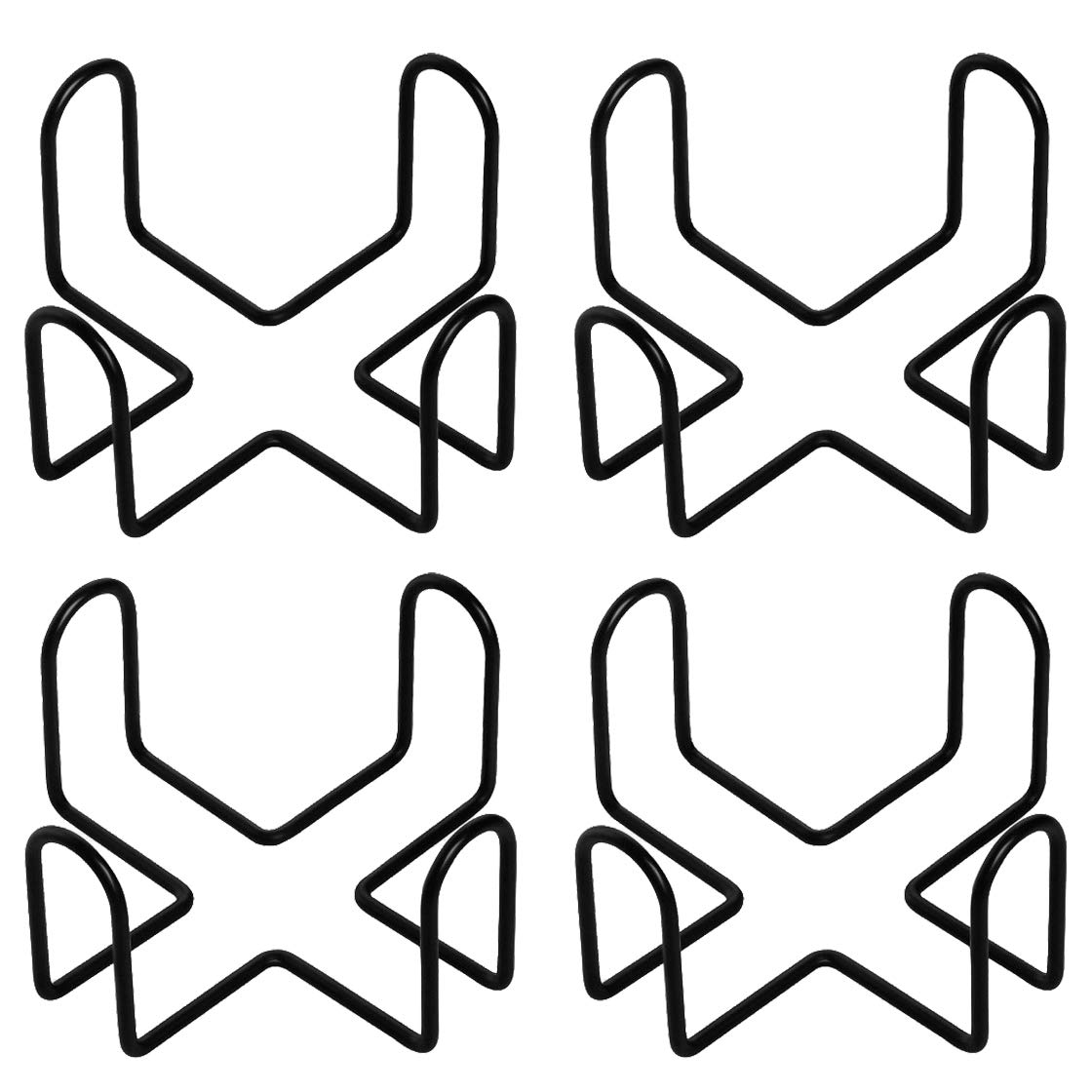 Kingrol 4 Pack Metal Coaster Holders for 4" Round and Square Coasters, 3.15" Height, Hold 6 to 10 Coasters