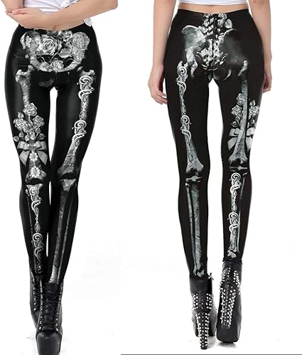 skeleton workout leggings