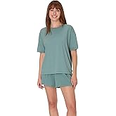 Hanes Women's Pajamas Set, Comfywear Pajamas for Women Set, Originals SupertSoft Loungewear, T-Shirt & Sleep Shorts