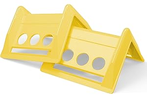 Goasion 20 Pack Corner Edge Protectors Loads Plastic V Shaped Board 4" Flatbed Edge Protectors for Tie-Down Logistic Ratchet and Cam Straps Tie Downs on Flatbed Trailers (Yellow)