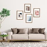 Scholar Tree Brown Wooden A4 Picture Frame Set of 4 with Mount view 2