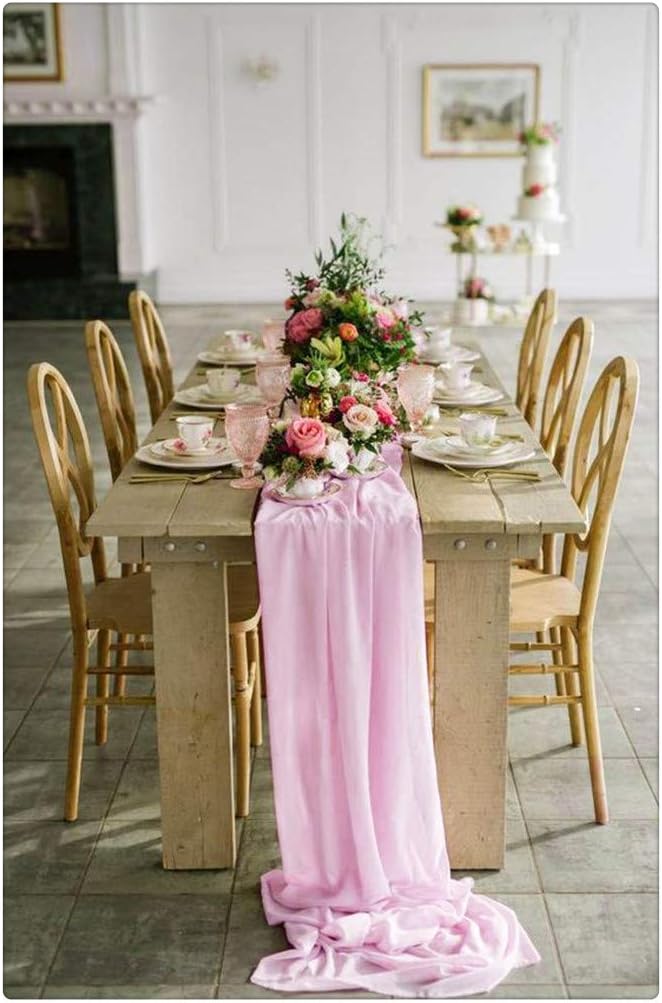 Best Blush Pink Lace Table Runner