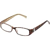 SAV Eyewear (Select-A-Vision) Victoria Klein Crystals Fashion Rectangular Reading Glasses 9092R Demi, 2.75