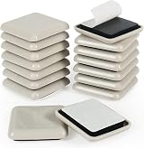 Shintop 16pcs Furniture Sliders 40mm Heavy Self Adhesive Pads Beige Square