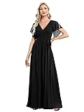 Ever-Pretty Women's Bridesmaid Dress V-Neck Ruffle
