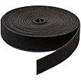 1/2 inch x 20ft Hook Loop Cable Straps Cord Organizer Cable Ties Reusable Fasten One Wrap Cord Nylon Power Cord Management Wire Organizer Straps Self Gripping