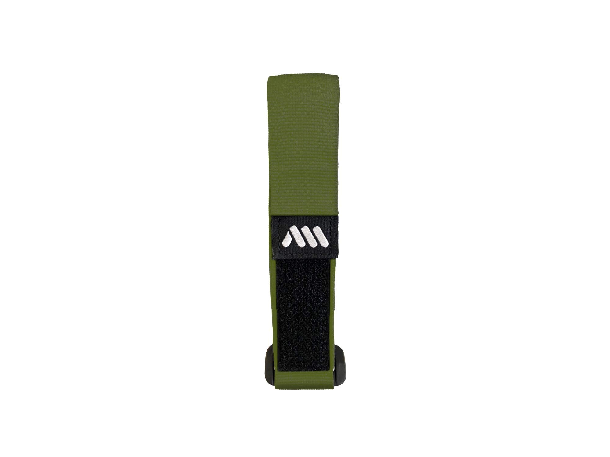 All Mountain Style AMS Hook & Loop Strap to carry your essentials, Green — image 1