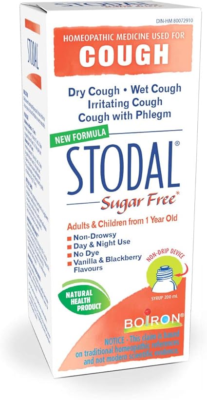 Boiron Stodal Adult Sugar Free 200ml Homeopathic Medicine For Dry Wet Cough Amazon Ca Health Personal Care