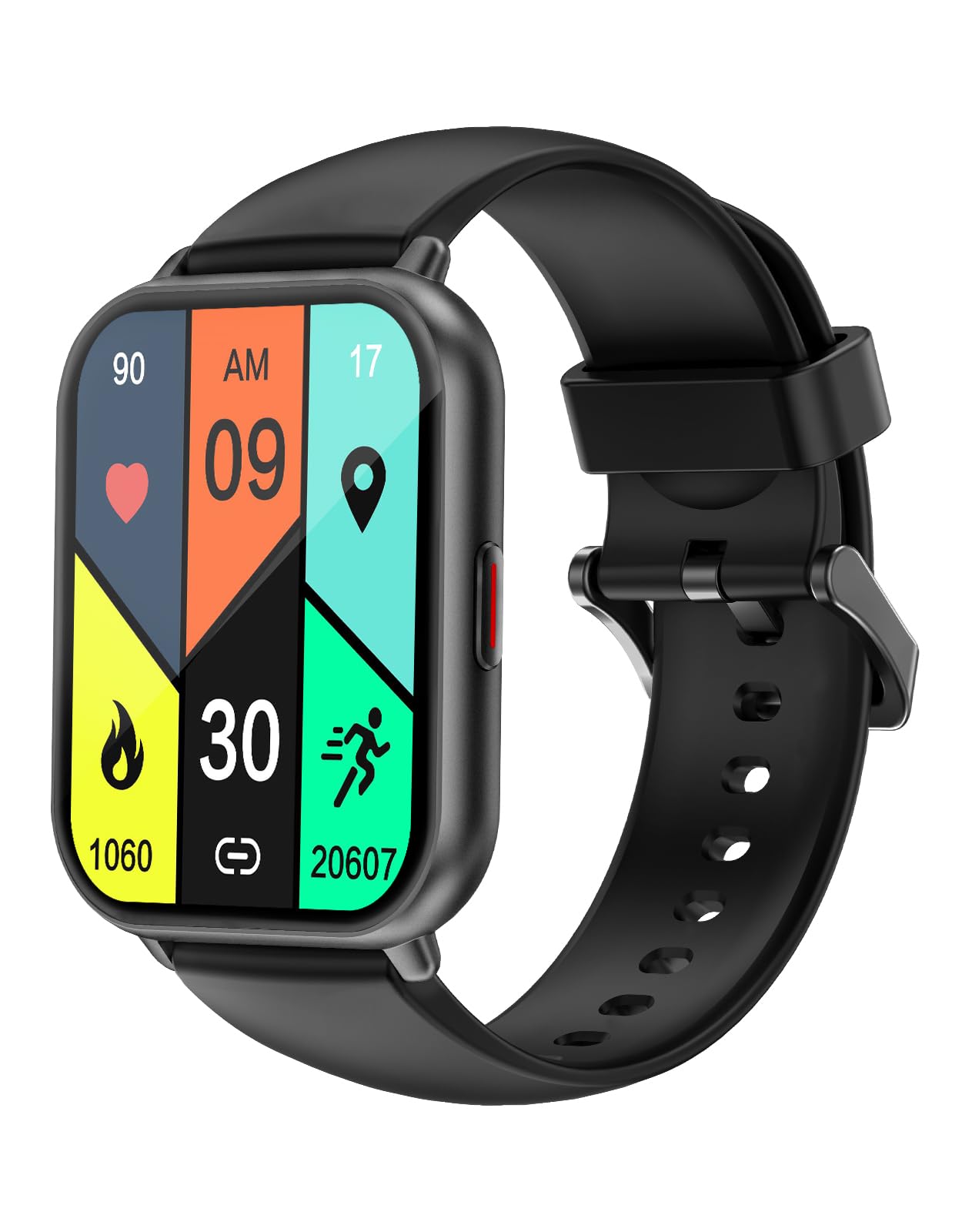 RUIMEN Smart Watch,1.69 Inch Full Touchscreen Smart Watch for Women Men,Waterproof IP68 Fitness Watch with Heart Rate,Blood Oxygen,Sleep Monitor,Pedometer,100 Sports Modes Smartwatch for iOS Android