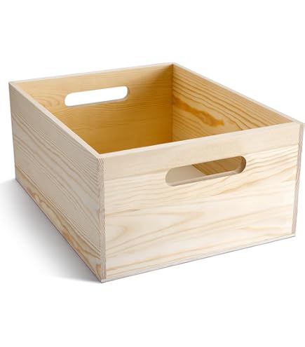 Amazon.com: Umbra Stowaway Wood Storage Box with Photo 4-Openings