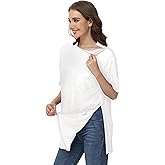 HIBOCT Unisex Post Shoulder Surgery Shirts After Rotator Cuff Surgery Shirt Snap Tearaway Shirts Chemo Port Adaptive Clothing