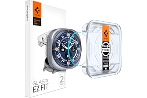 Spigen Tempered Glass Screen Protector [GlasTR EZ FIT] designed for Galaxy Watch Ultra (2025-2024) - 2 Pack