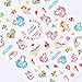 NICOLE DIARY 2 Sheets 3D Nail Stickers Unicorn Colorful Rainbow Star Heart Designed Manicure Nail Art Adhesive Transfer Sticker
