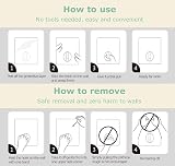 Sinye 6pk Anti-Skid Adhesive Wall Hooks Heavy Duty No Trace Nail Free Reusable view 7