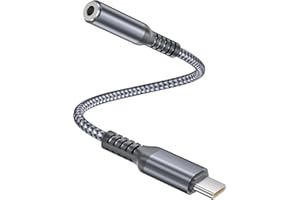 Elebase iPhone 17 17e 16 Pro Max Headphone Adapter 0.6FT/0.18M,USB C to 3.5mm Aux Audio Converter,Type C to 1/8 Inch Auxiliar