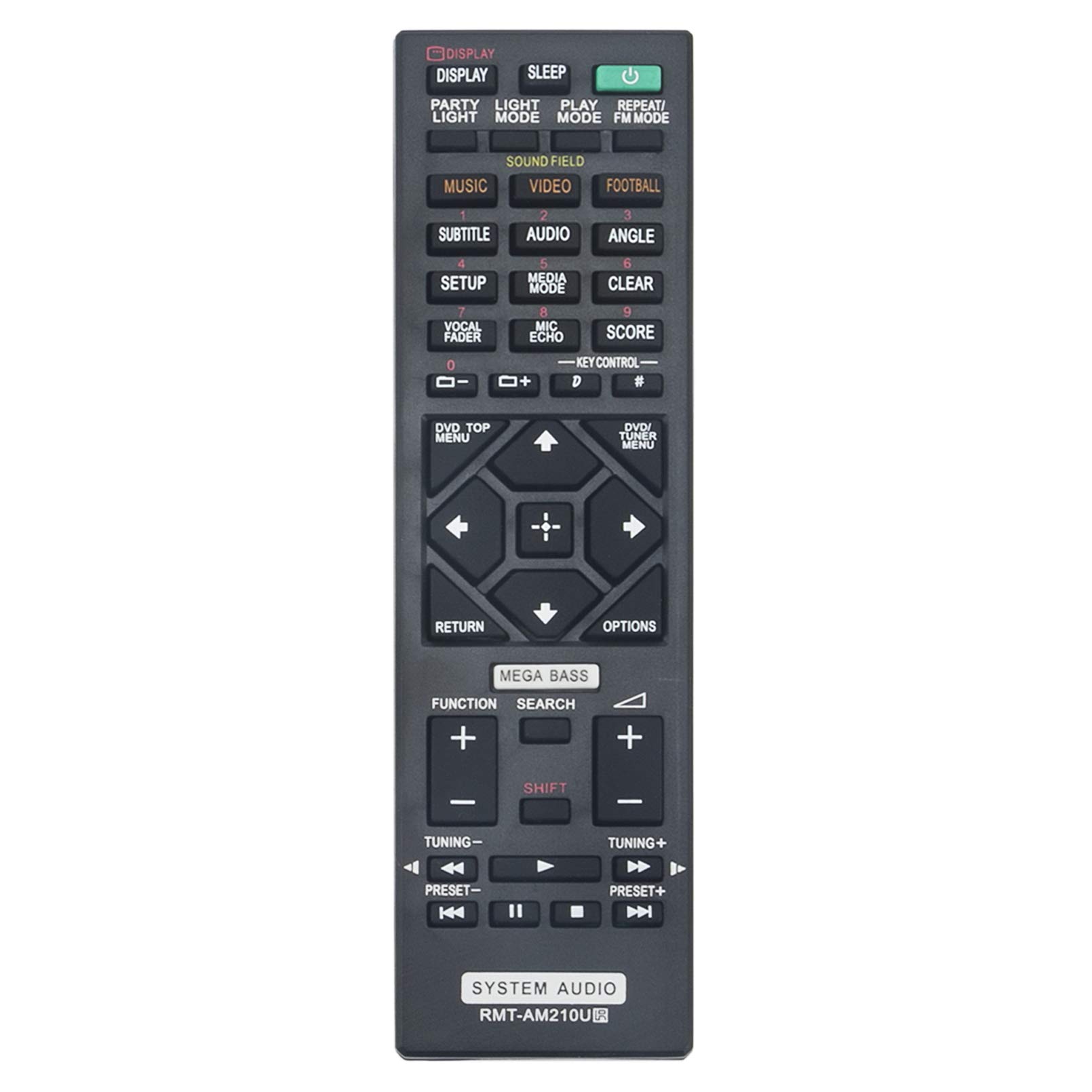 ALLIMITY RMT-AM210U RMTAM210U Remote Control Replace fit for Sony Hi-fi Component System HCD-SHAKEX10 HCD-SHAKEX30 HCD-SHAKEX70 MHC-GT4D MHC-V44D MHC-V50D SA-WGT4D SHAKE-X10D SHAKE-X30D