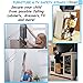 TV & Furniture Anti Tip Baby Safety Straps, Child Proofing Wall Anchor for Flat Screen TV, Dresser, Cabinet & Bookcase, Adjustable Earthquake Strap Anchors Kit, ALL METAL PARTS Hardware, 2 Pack Set